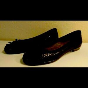 Aerosoles Black Sequined Sparkle Ballet Flats